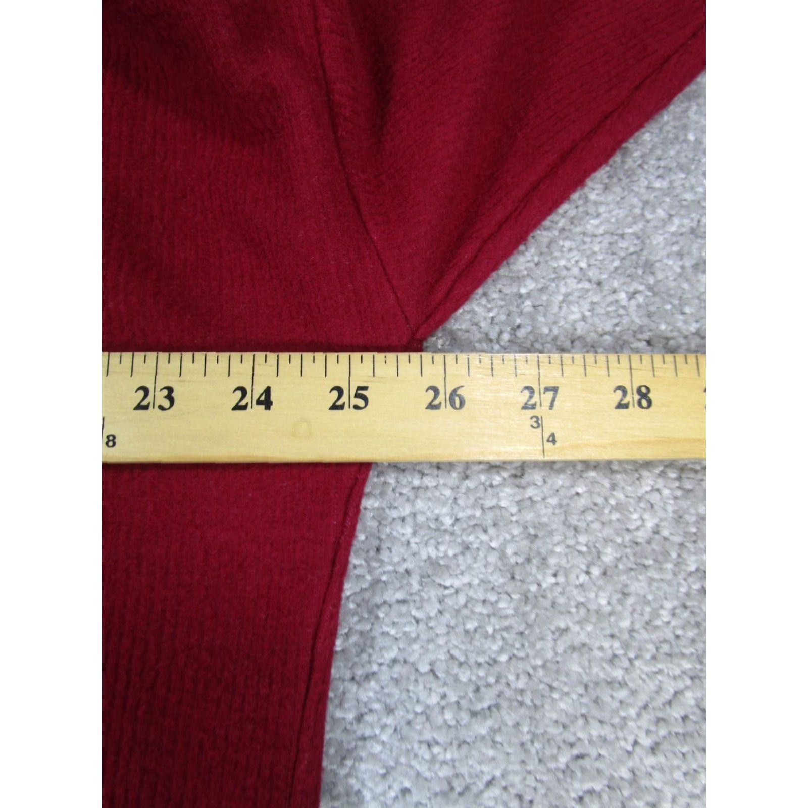 Anthropologie Anthropologie Sweater Womens Medium Red Knit Shirt Pullover Mock Neck Long Sleeve Solid Polyester Knit Christmas 90s Womens Size M / US 6-8 / IT 42-44 - 6 Thumbnail