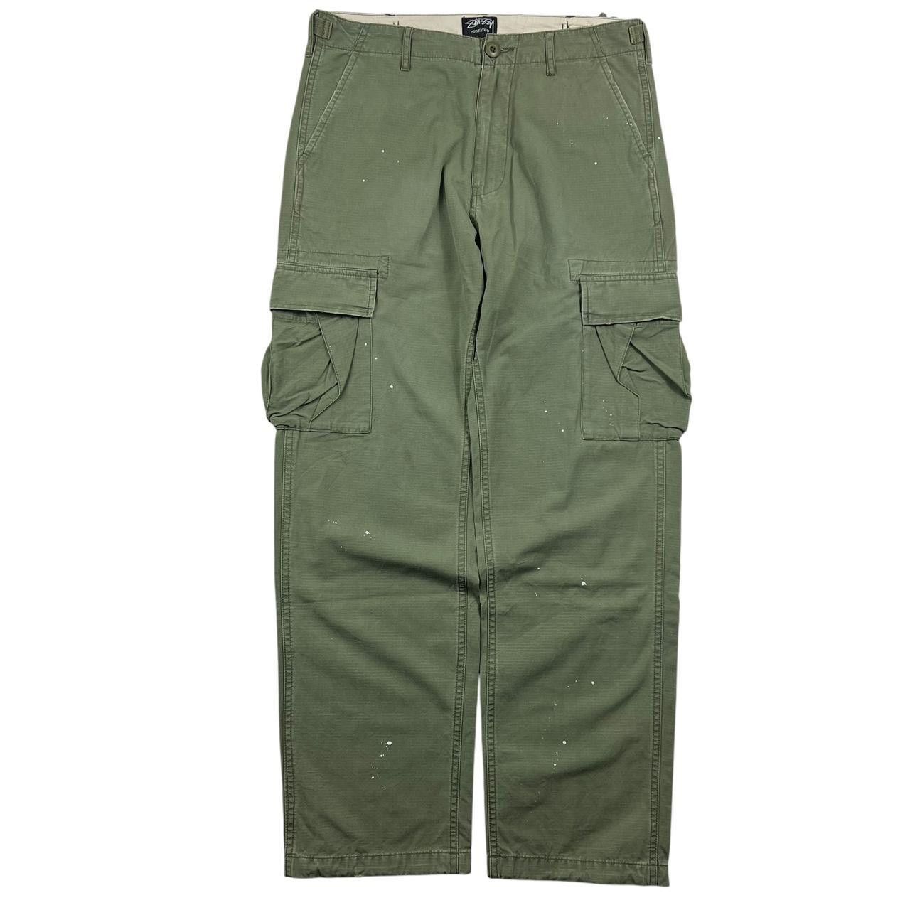Stussy 90's STUSSY CORDUROY RARE MULTIPOCKET CARGO RETRO PANTS Y2K