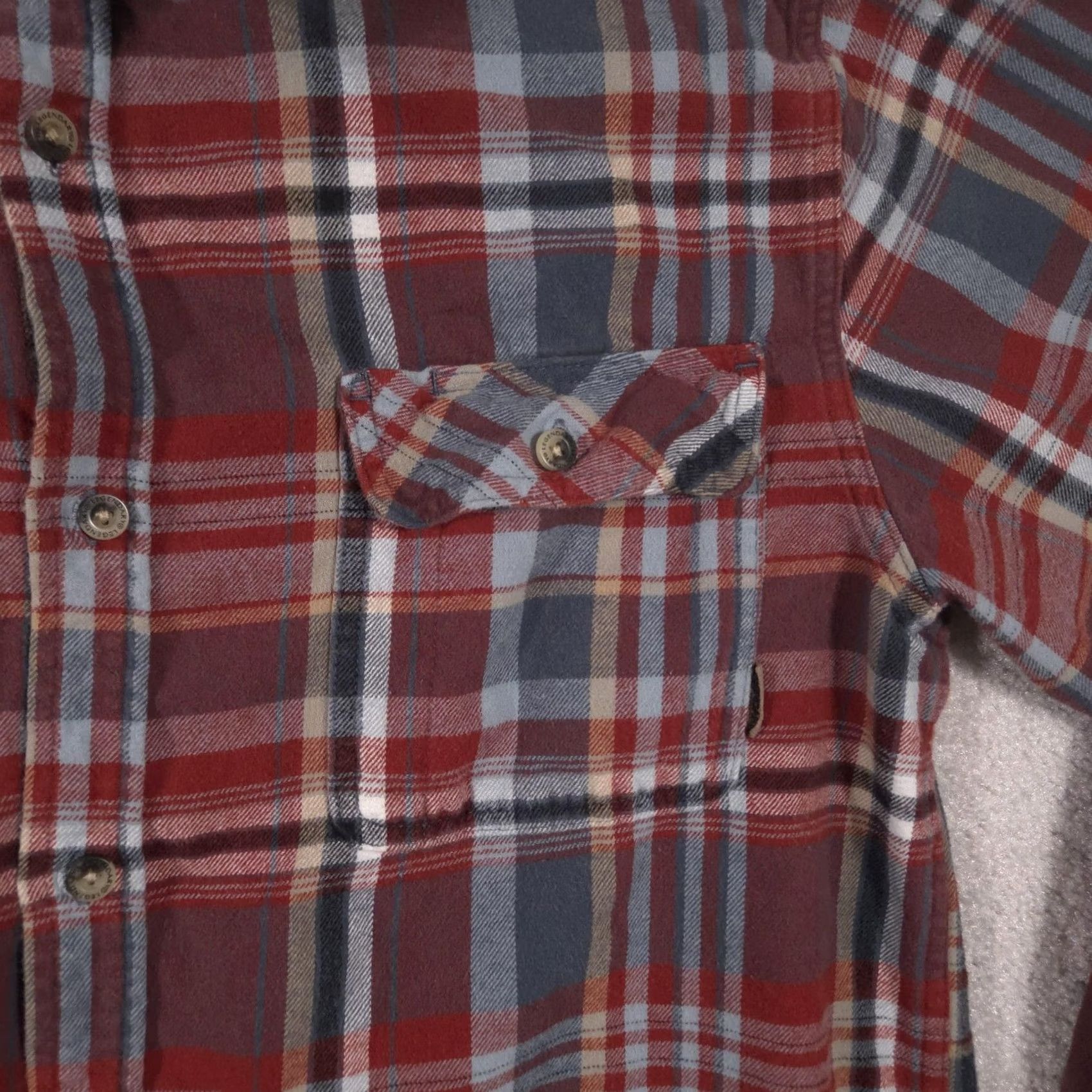 Vintage VINTAGE Legendary Whitetails Flannel Shirt Mens LT Buck Camp Corduroy Collar Button-Up Plaid Size US L / EU 52-54 / 3 - 4 Thumbnail