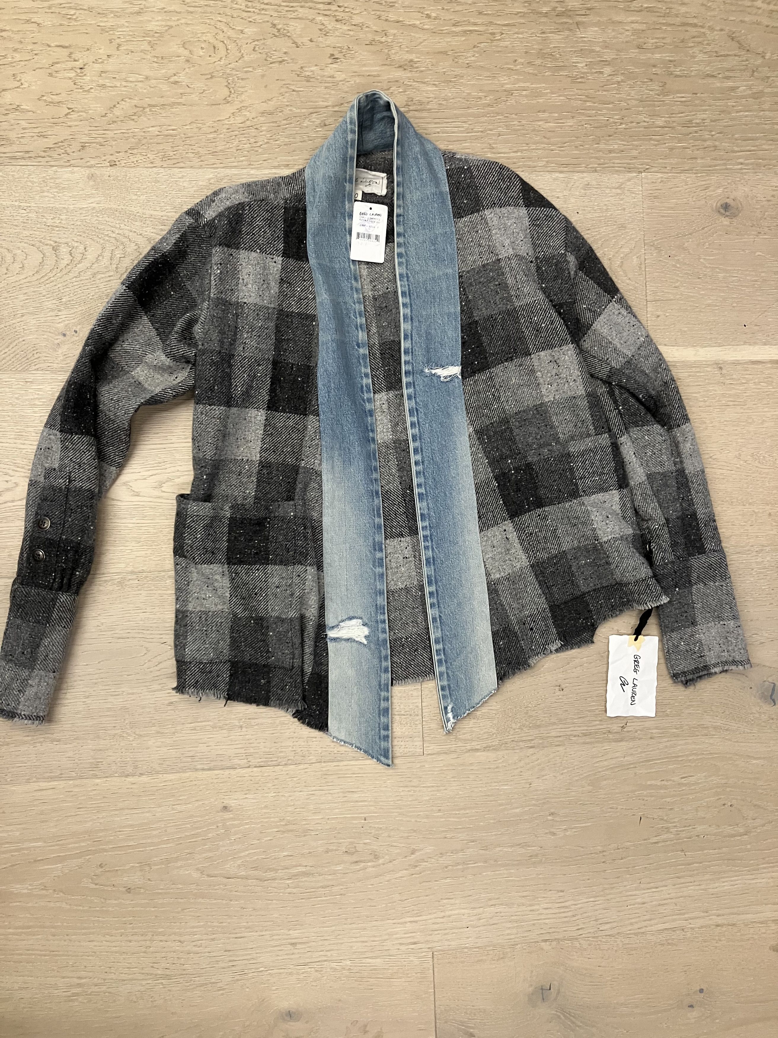 Greg Lauren Greg Lauren Graphite Buffalo Check GL1 XS (Size 0) Size US XS / EU 42 / 0 - 3 Thumbnail