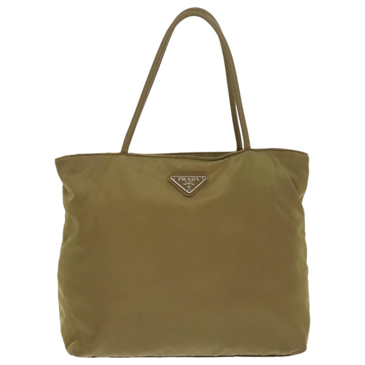 Prada Tessuto Beige Synthetic Handbag (Pre-Owned) Size ONE SIZE - 1 Thumbnail