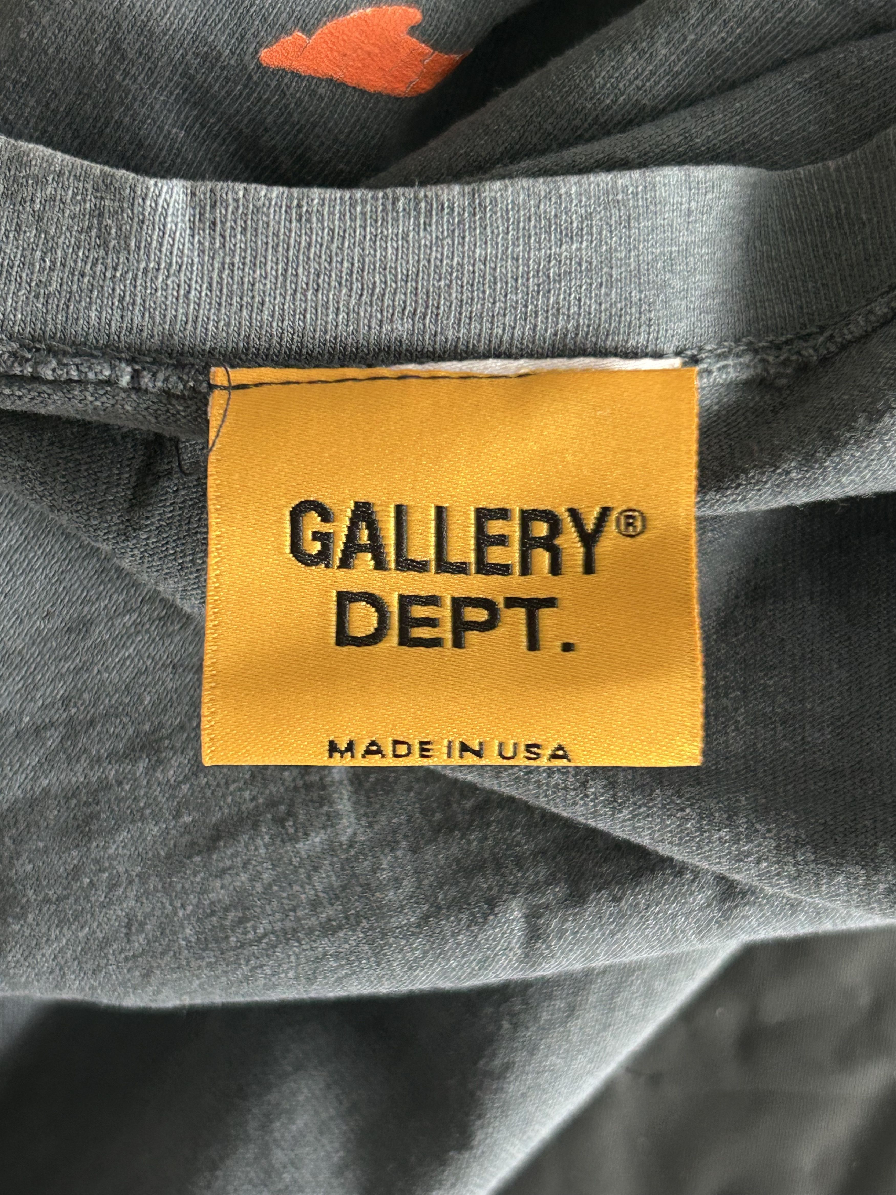 Gallery Dept. Vintage Black Skeleton Beach Glitter Logo T-Shirt Size US XS / EU 42 / 0 - 4 Thumbnail