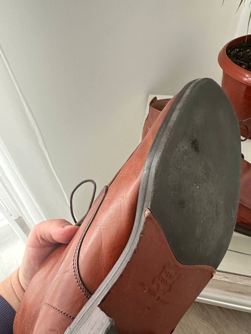 Leather × Vintage Vintage King Street Brown Leather Mens Very Rare Boots Size US 8 / EU 41 - 11 Thumbnail