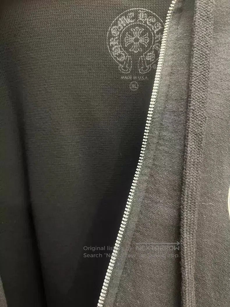 Chrome Hearts CHROME HEARTS Size XL Neroli Waffle Heart-Shaped Zip-Up Hoo Size US XL / EU 56 / 4 - 4 Thumbnail