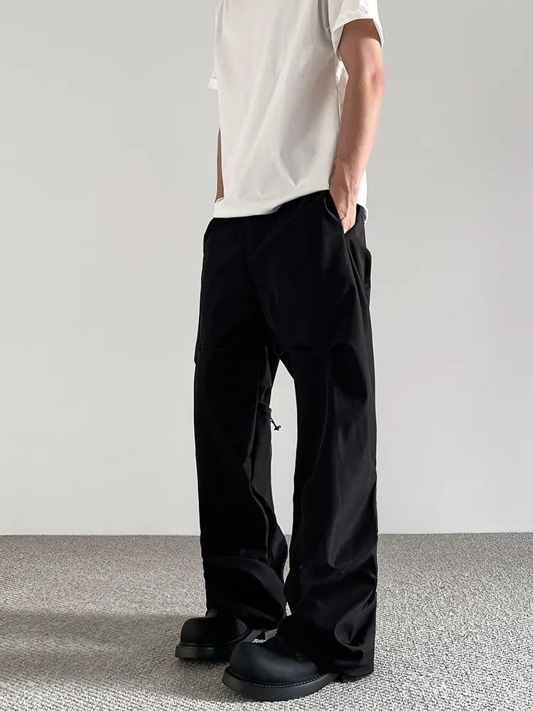 Japanese Brand × Jean Black Opium Wide Leg Stacked Pants Size US 32 / EU 48 - 1 Thumbnail