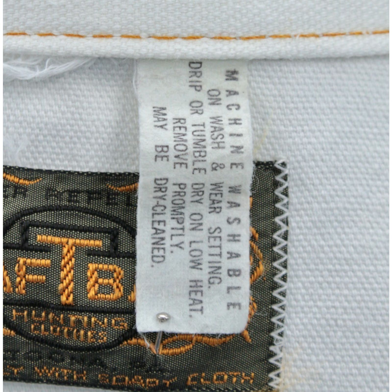 SafTbak VINTAGE Bulls Creek Denim Jacket Shirt Men’s 70s XL White 1970s Denim Jacket Bulls Creek Mens XL White 70s Jacket Size US XL / EU 56 / 4 - 7 Thumbnail