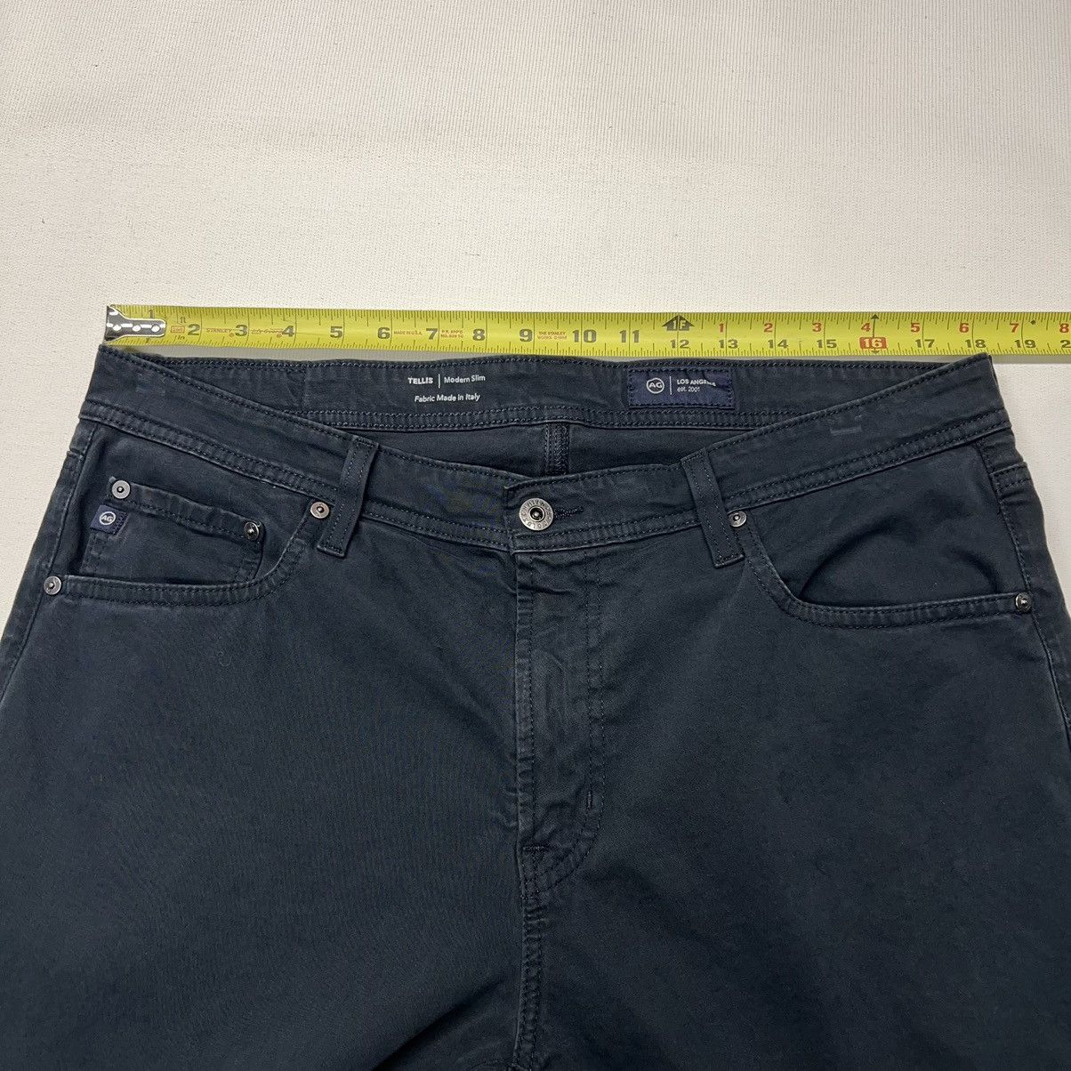 AG Adriano Goldschmied AG Adriano Goldschmied Pants Black Tellis Modern Slim Size US 36 / EU 52 - 24 Thumbnail
