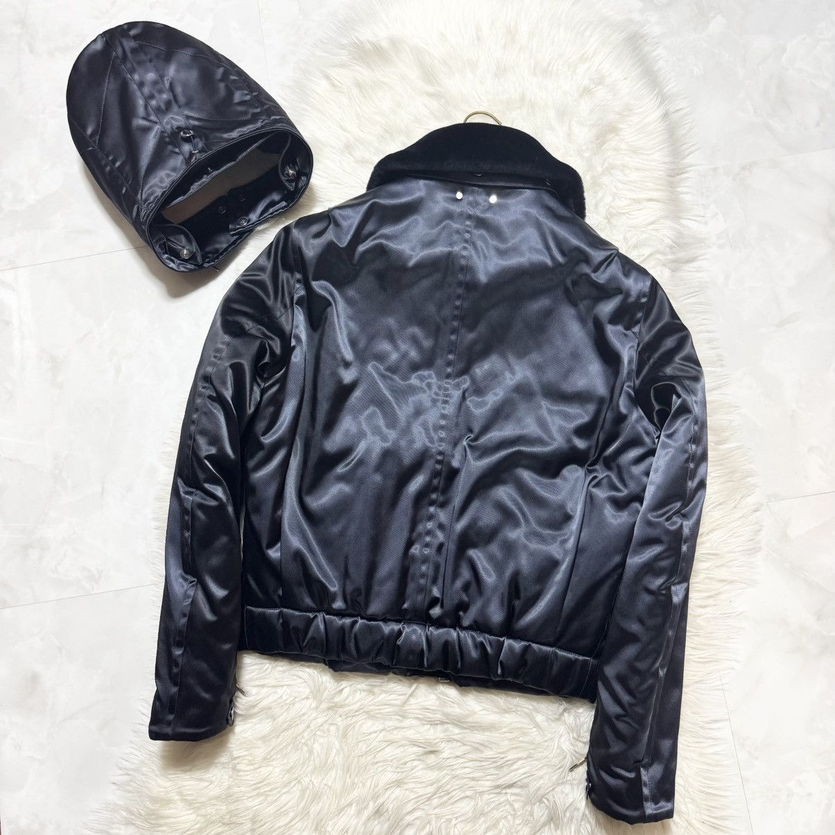 Louis Vuitton Louis Vuitton Runway Leather Bomber Jacket with Fur Hood Size US M / EU 48-50 / 2 - 17 Thumbnail