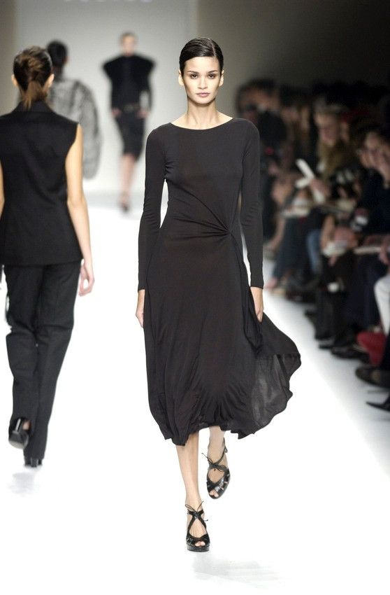 Celine FW02 Celine by Michael Kors Gathered Waist Evening Dress Size XS / US 0-2 / IT 36-38 - 1 Thumbnail