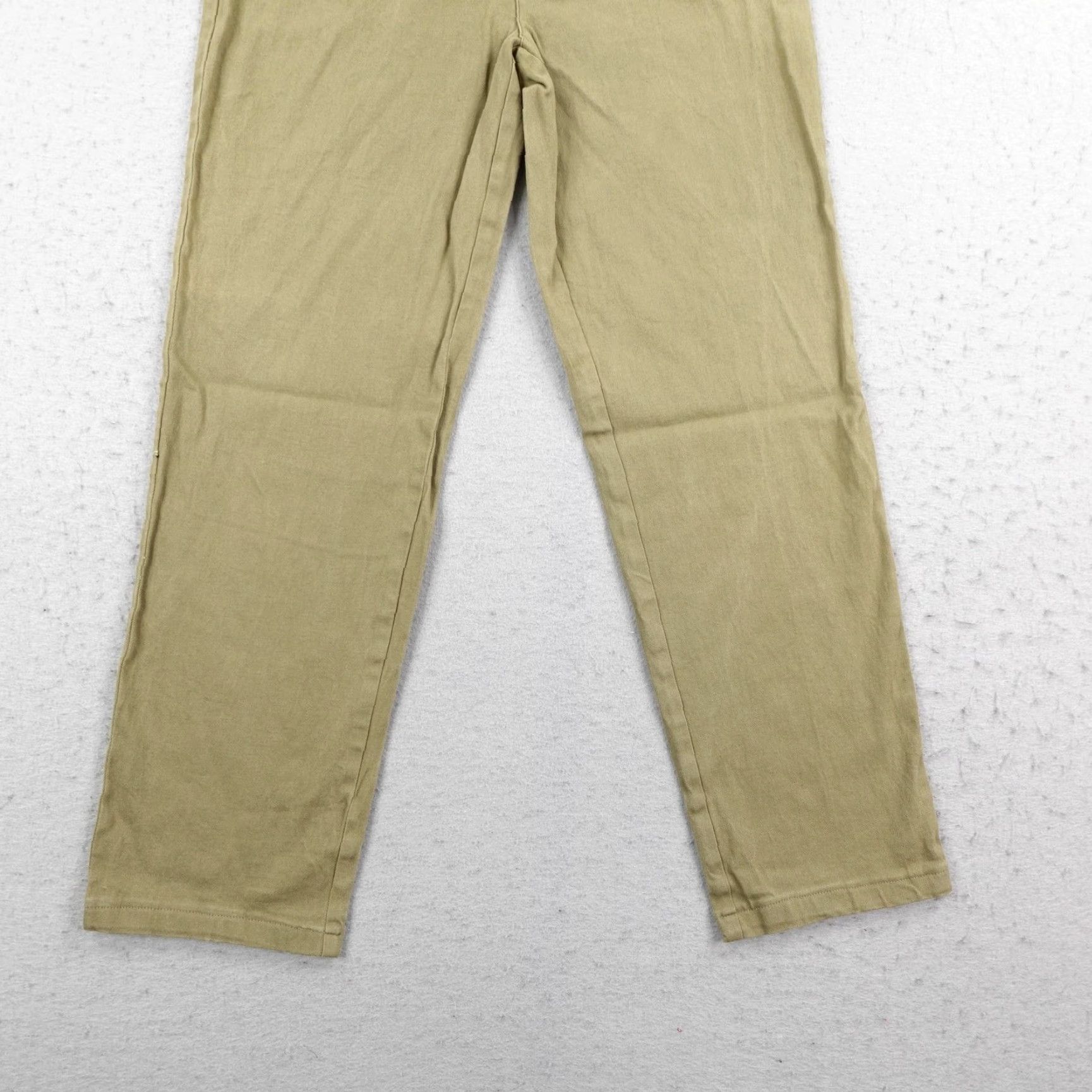 Mickey & Co. VINTAGE Disney Pants Womens Large Tan Mickey Mouse Embroidered Chino Belted 90s Size 36" / US 14 / IT 50 - 3 Thumbnail