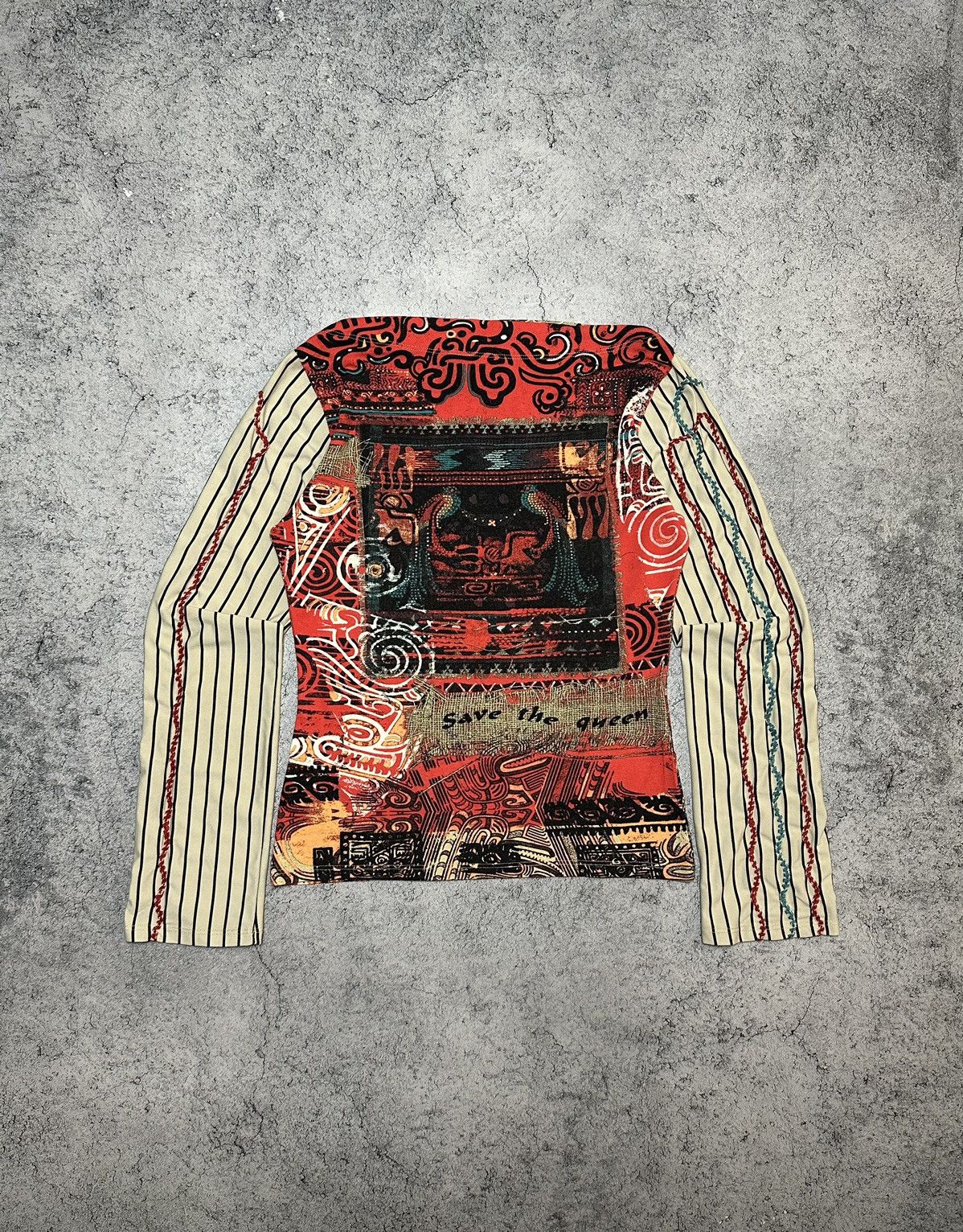 Save The Queen Multicolor Longsleeve Top