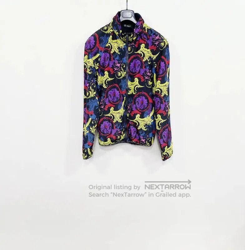 Versace Men's Violet Patterned Jacket .