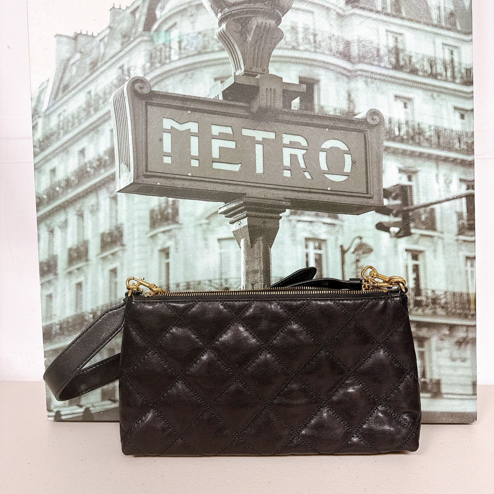 Tory Burch Tory Burch 160651 Willa Zip Shoulder Bag IN Black Size ONE SIZE - 2 Thumbnail