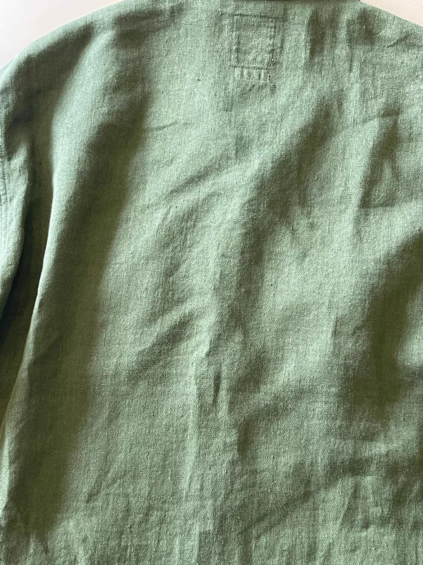 Visvim VISVIM 22SS CARDWELL L/S Olive 3 Wool-Linen Military Work Shirt Size US L / EU 52-54 / 3 - 7 Thumbnail