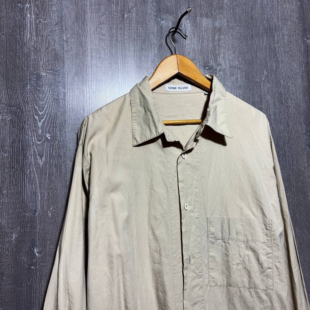 Stone Island Rare! Vintage Stone Island Denim shirt Beige size XL Size US XL / EU 56 / 4 - 3 Thumbnail