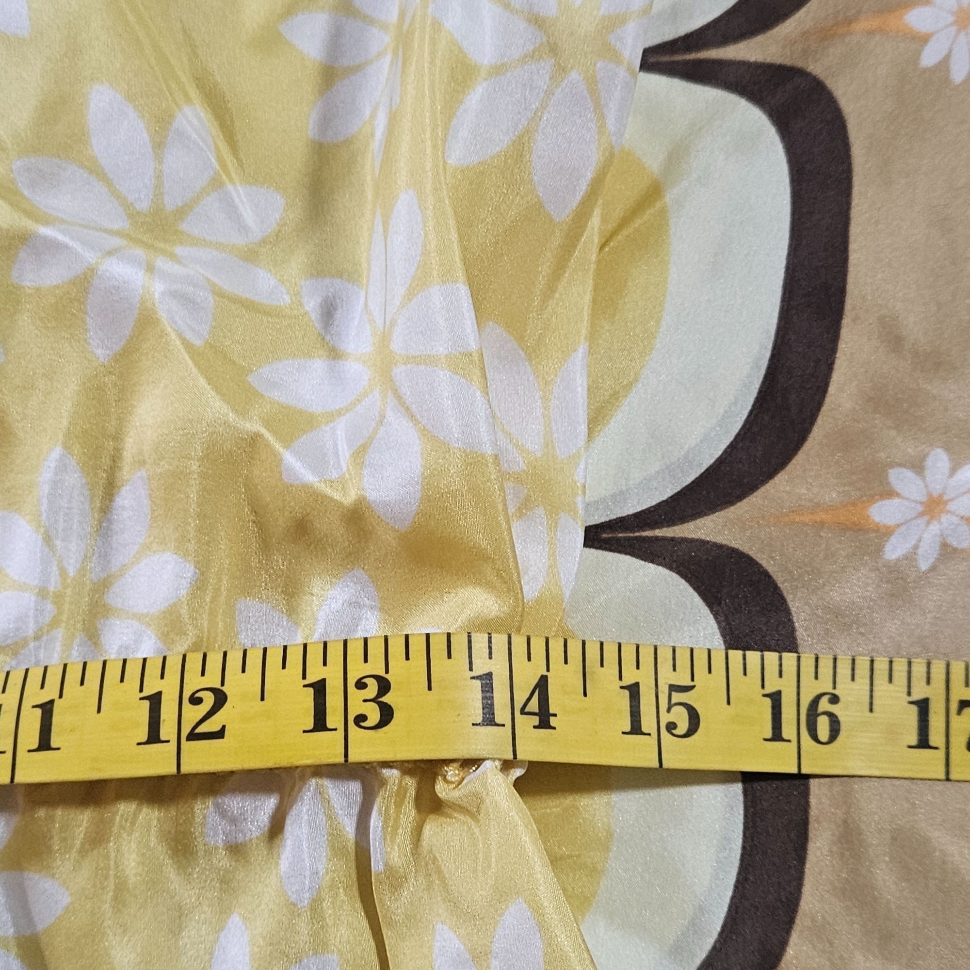 Other Chelsea Violet Yellow Floral Scallop Print Kimono Sleeve Dre Size S / US 4 / IT 40 - 4 Thumbnail