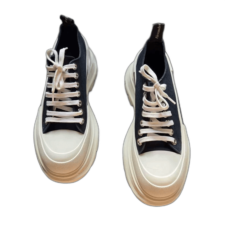 Alexander McQueen ALEXANDER MCQUEEN Black and White Martin Boots Size US 9 / EU 42 - 1 Thumbnail