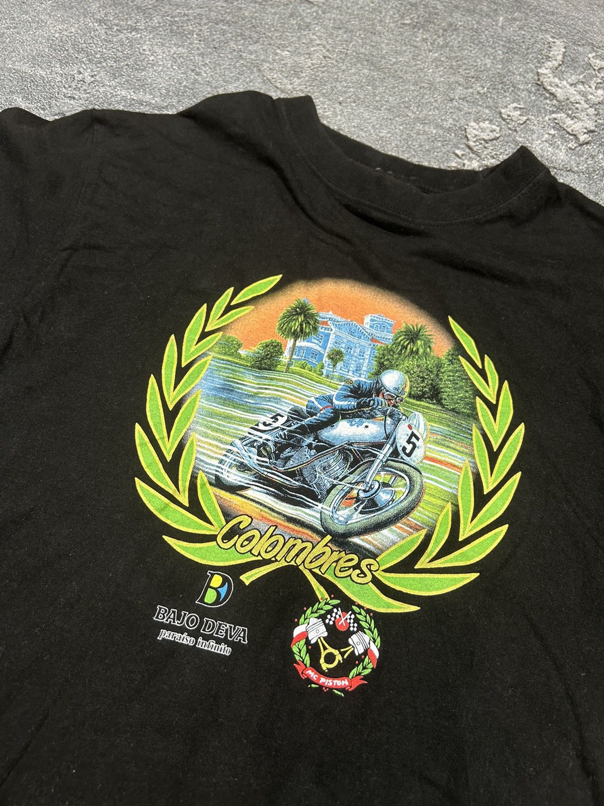 Harley Davidson × Vintage Vintage Colombres Motorcycle T-Shirt Size M Size US M / EU 48-50 / 2 - 2 Thumbnail