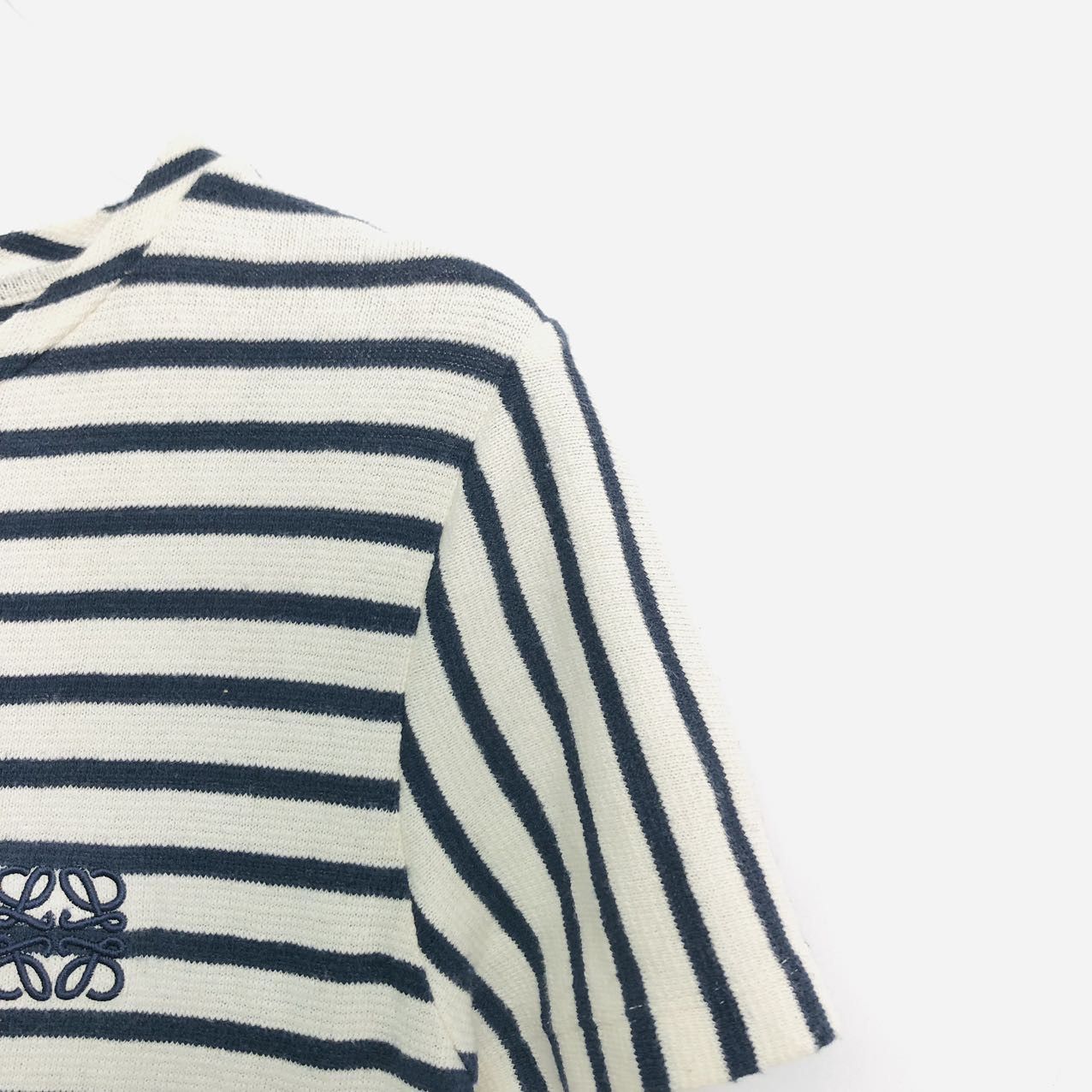 Loewe LOEWE Chest Striped Irregular Short Sleeve T-Shirt K26WX Size S / US 4 / IT 40 - 3 Thumbnail