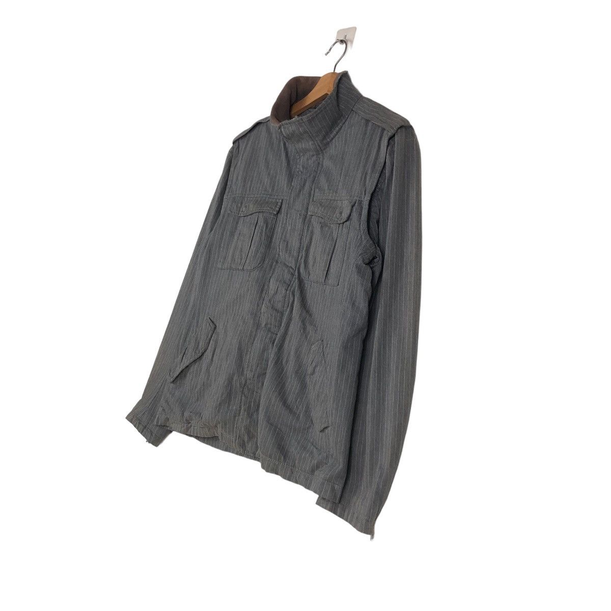Japanese Brand VINTAGE HICKORY CHORE JACKET SHIPS JAPAN CARGO MULTI POCKET Size US L / EU 52-54 / 3 - 3 Thumbnail