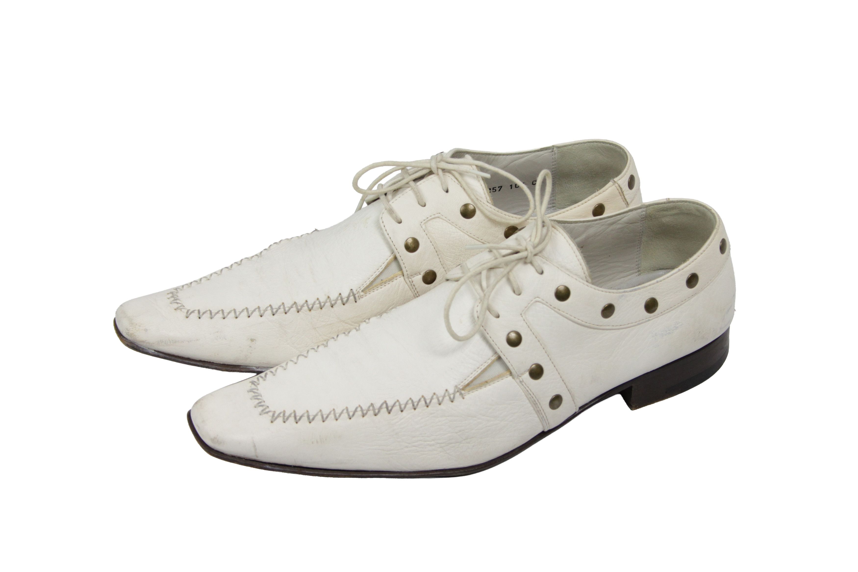 Paciotti 00S Y2K Avant Garde Studded Leather Derby Vintage Size US 11.5 / EU 44-45 - 3 Thumbnail