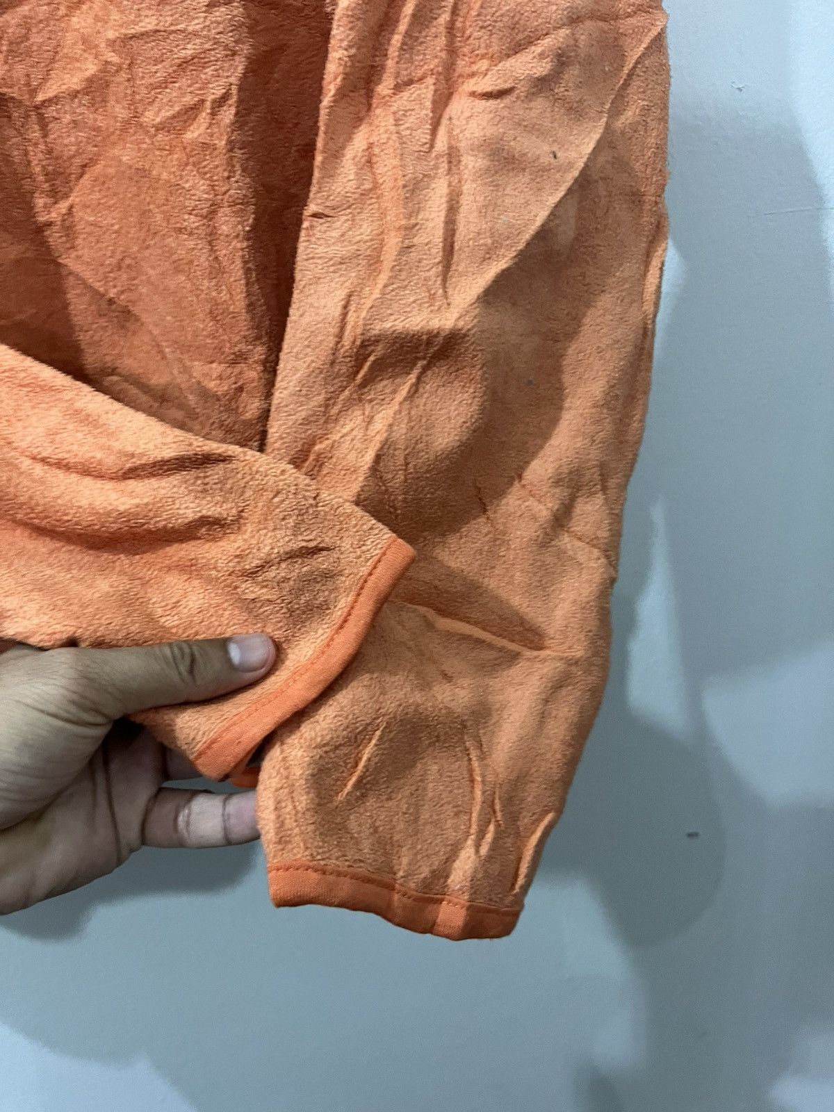 Japanese Brand 🔥90s Uniqlo Japanese Brand Orange Fleece Half Zipper Size US L / EU 52-54 / 3 - 6 Thumbnail
