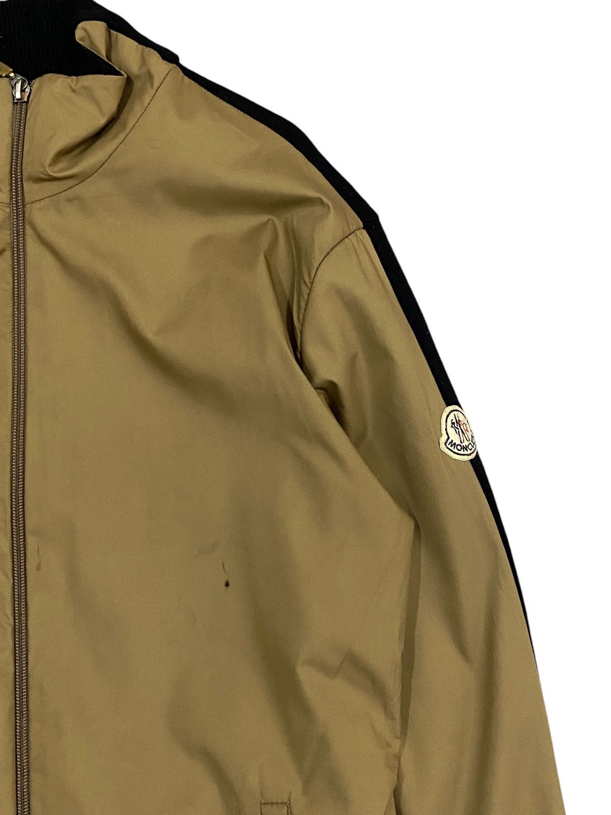 Moncler Moncler Zip-Up Jacket - Brown & Black Wool/Nylon - Size M Size US M / EU 48-50 / 2 - 4 Thumbnail