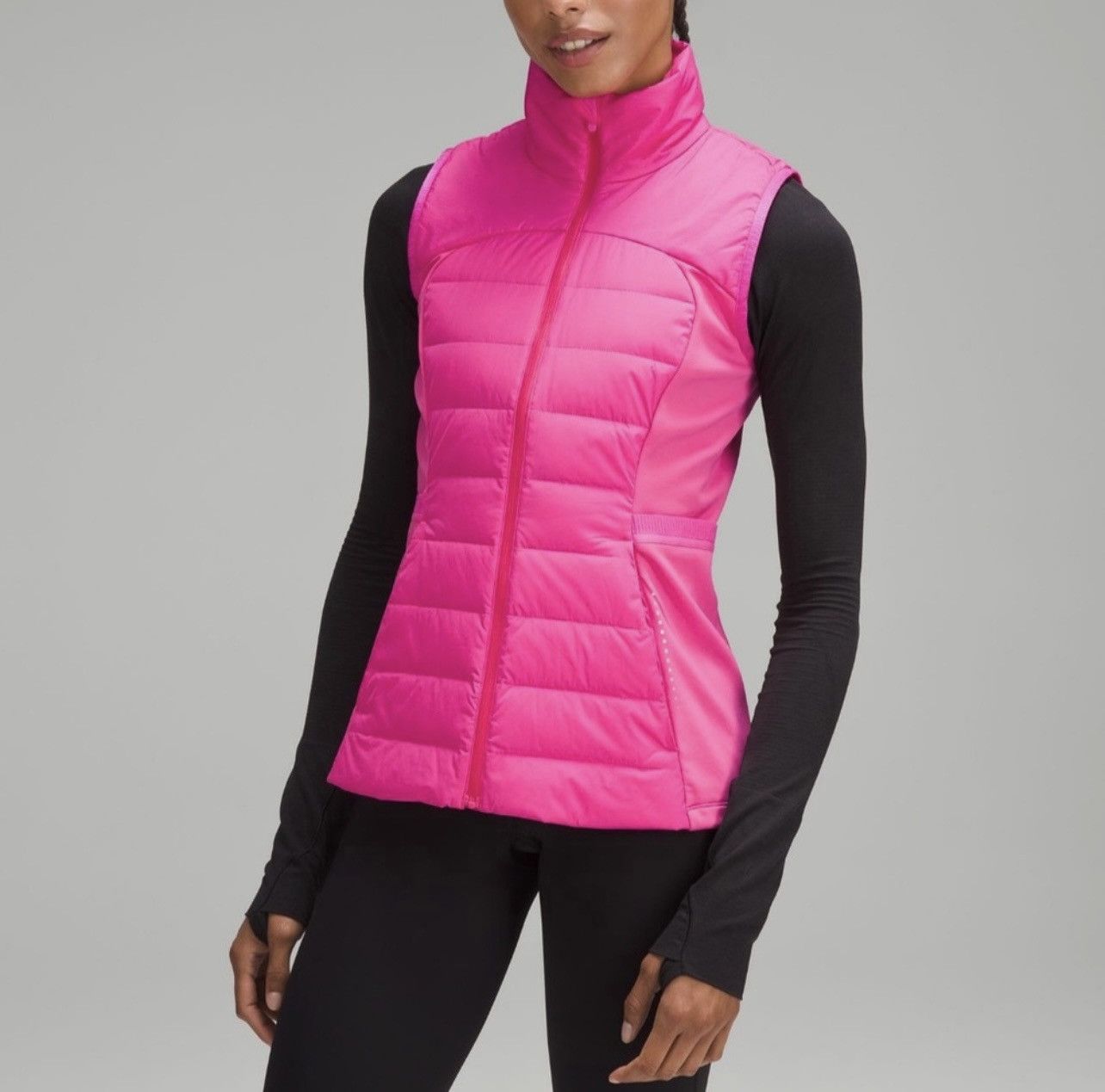 Lululemon down for it all Vest color sonic pink Size