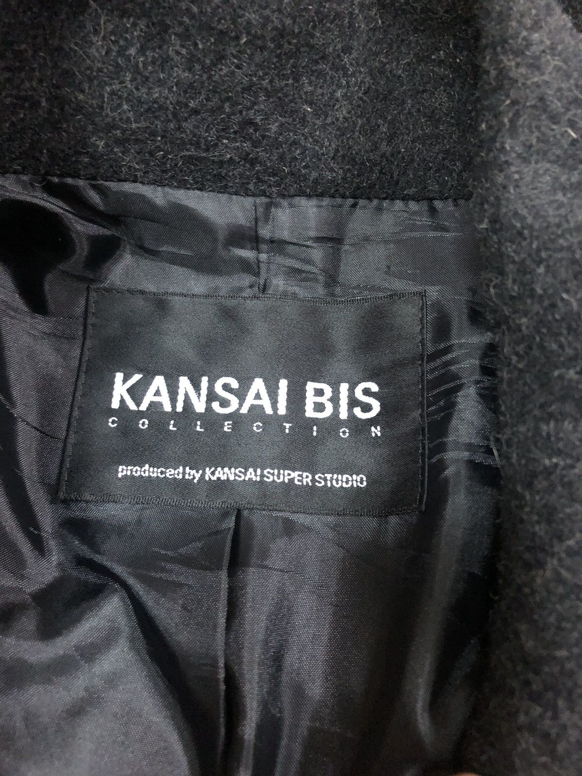 Kansai Yamamoto Kansai Bis Collection Wool Double Breast PEa Coat Size M / US 6-8 / IT 42-44 - 3 Thumbnail