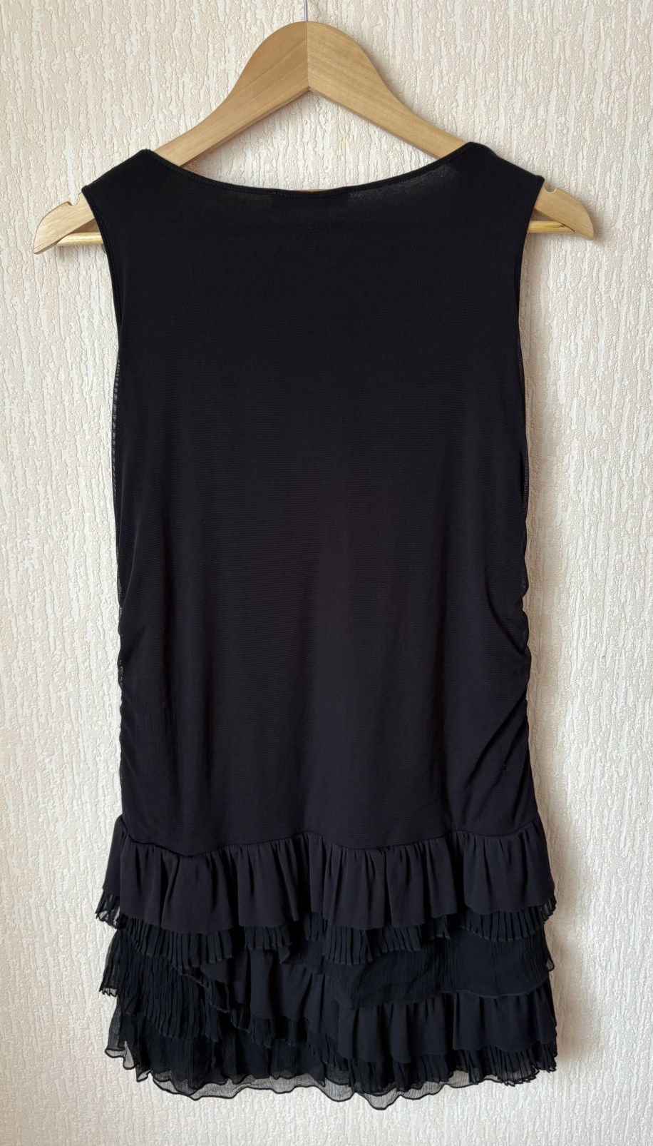 Blumarine Miss Blumarine Black Sleeveless Dress Ruffle Hem Size 14 Size XL / US 12-14 / IT 48-50 - 3 Thumbnail