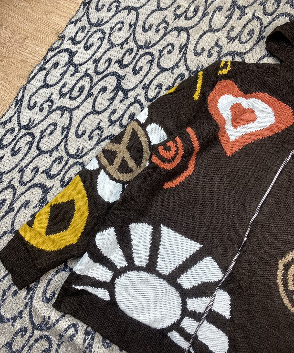 Beauty Beast Y2K Hippie Full Zip Knit Hoodie Avant Garde If Siz Was Nine Size US M / EU 48-50 / 2 - 3 Thumbnail