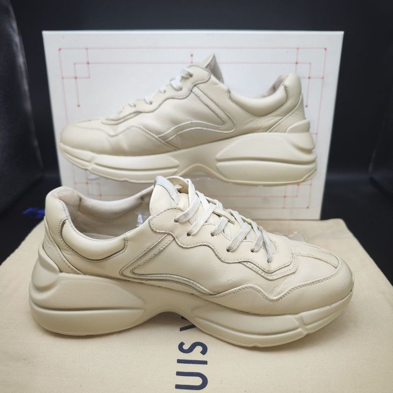 Gucci Gucci Rhyton Logo Low Top Dad Sneakers - Size US 8 / EU 41 - 7 Thumbnail