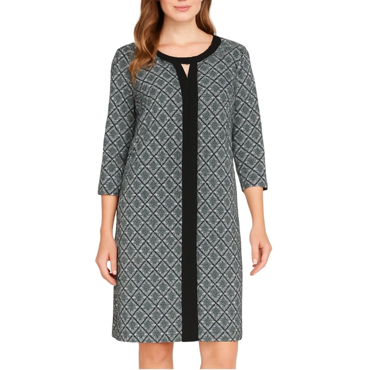 Other 41Hawthorn Blue Geometric Tunic Dress 3/4 Sleeve Medium Size M / US 6-8 / IT 42-44 - 1 Thumbnail