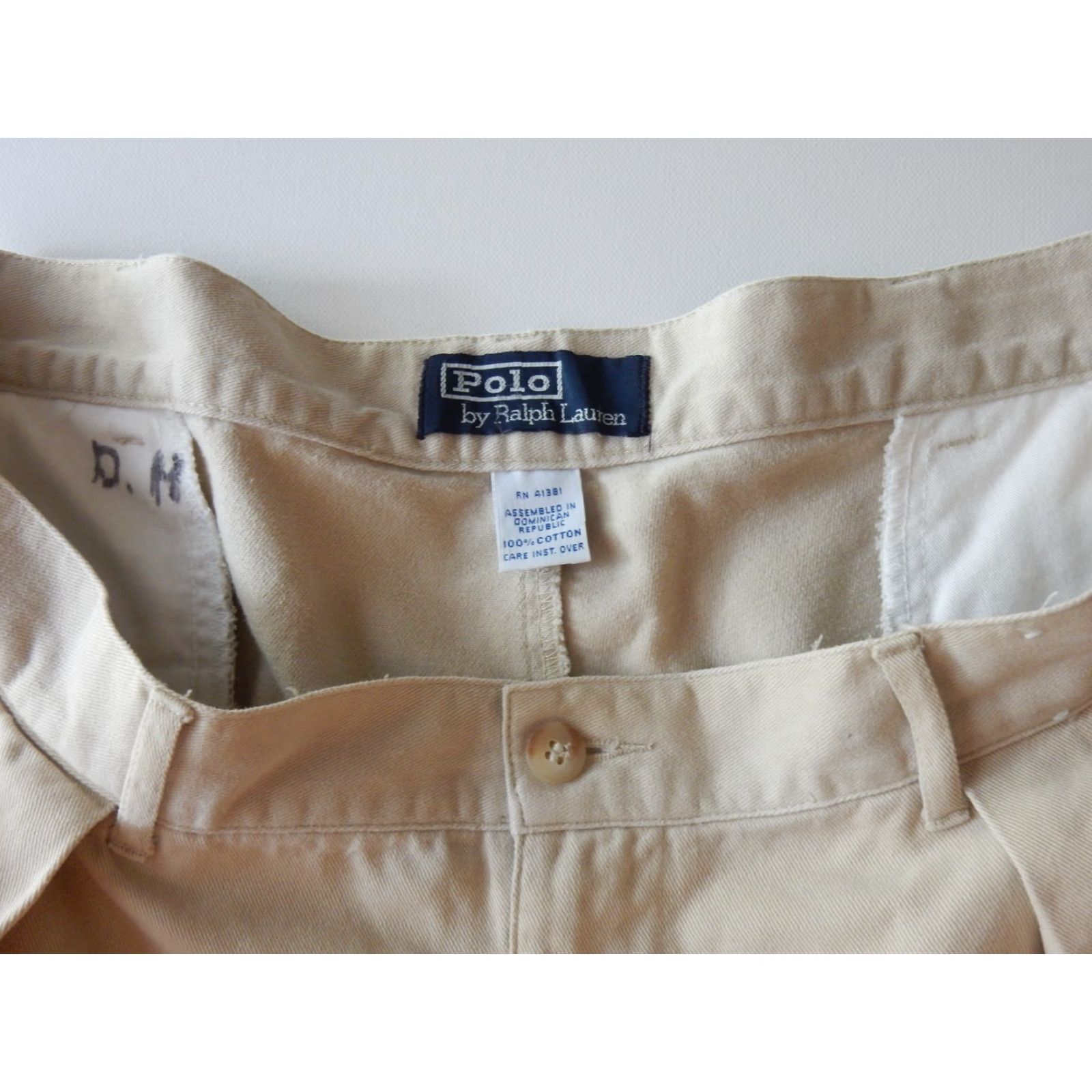 Polo Ralph Lauren VTG Polo Ralph Lauren Men's Pleated Pants Size 38x30 Khakis Beige Chino Patch Pants Mens Wide Leg Pleated Front Style 90s Size US M / EU 48-50 / 2 - 5 Thumbnail