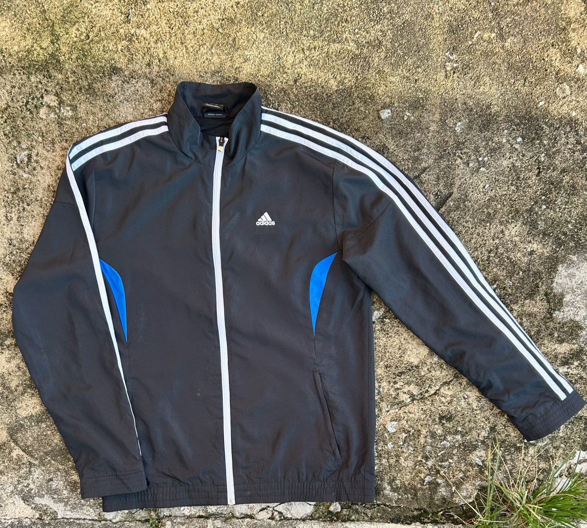 Adidas ENDED Adidas Full Zip Mesh Lined 3 Stripe Jacket Size US XS / EU 42 / 0 - 1 Thumbnail
