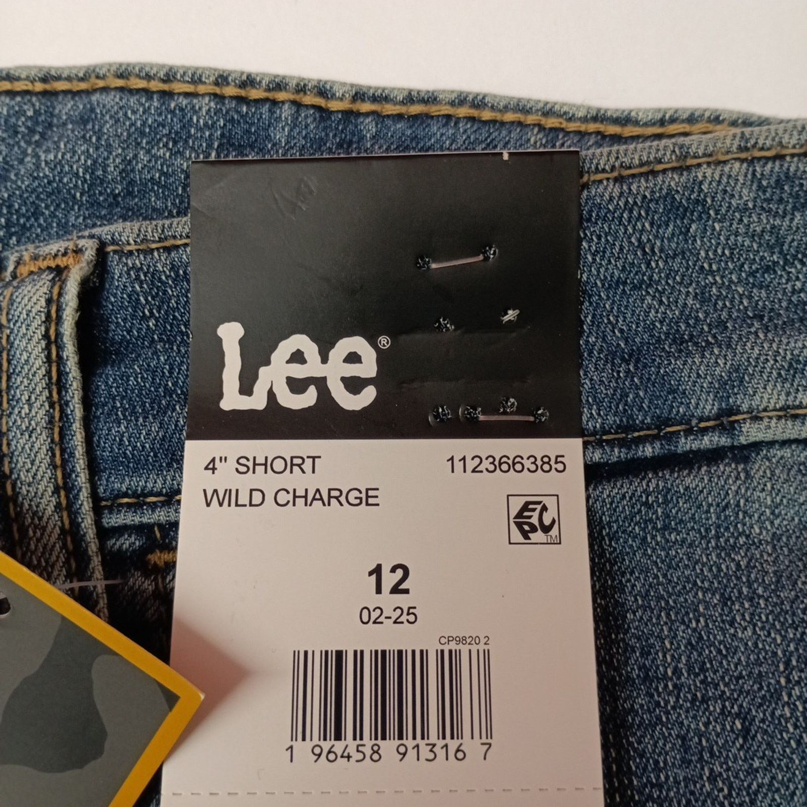 Lee Lee Women's Relaxed Fit 4” Inseam Denim Shorts Size 12 Blue Size 34" / US 12 / IT 48 - 2 Thumbnail