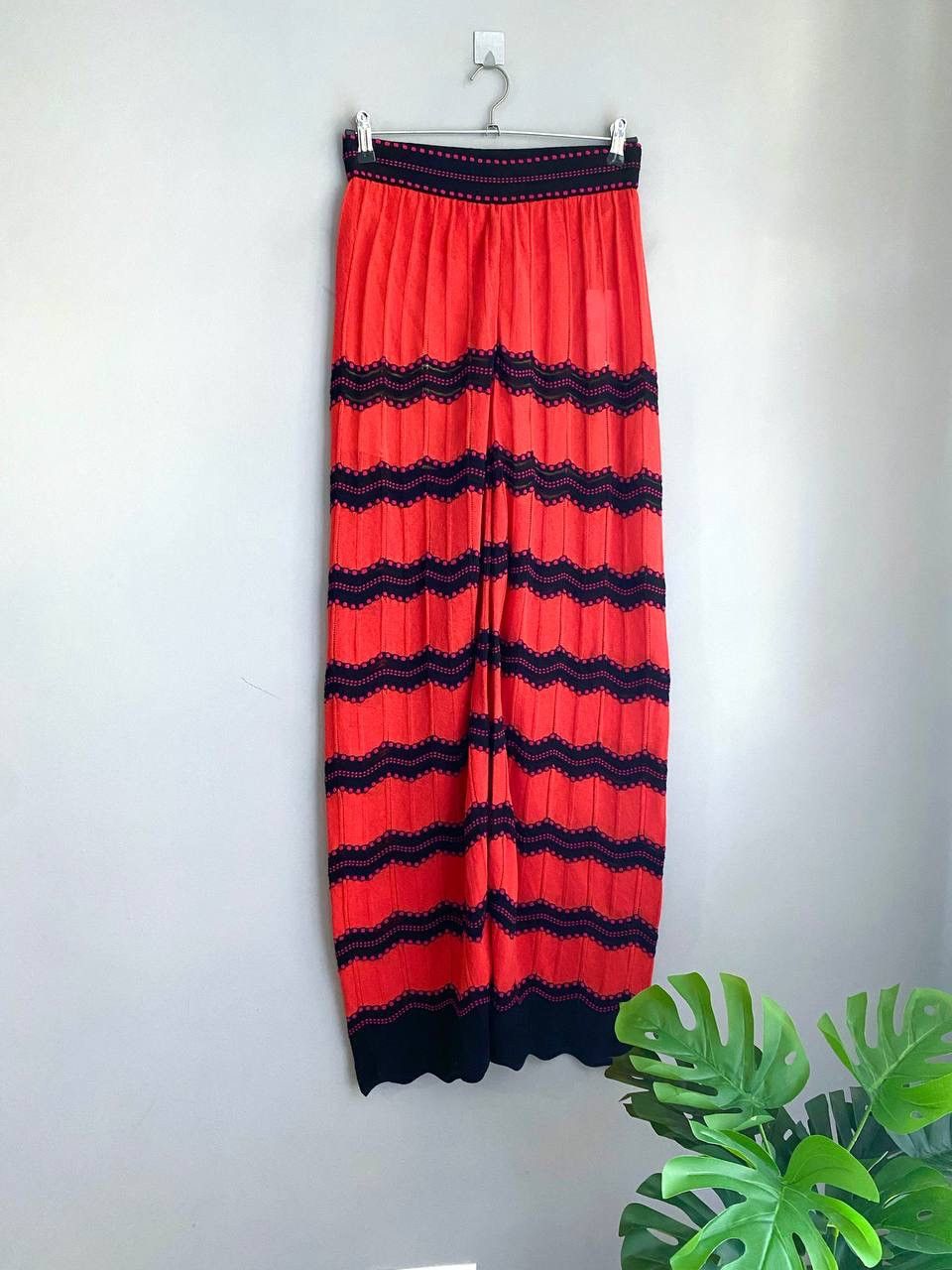 Missoni Missoni Womens Zig-Zag Pattern Knitted Wide-Leg Pants, 44/S Size 30" / US 8 / IT 44 - 2 Thumbnail