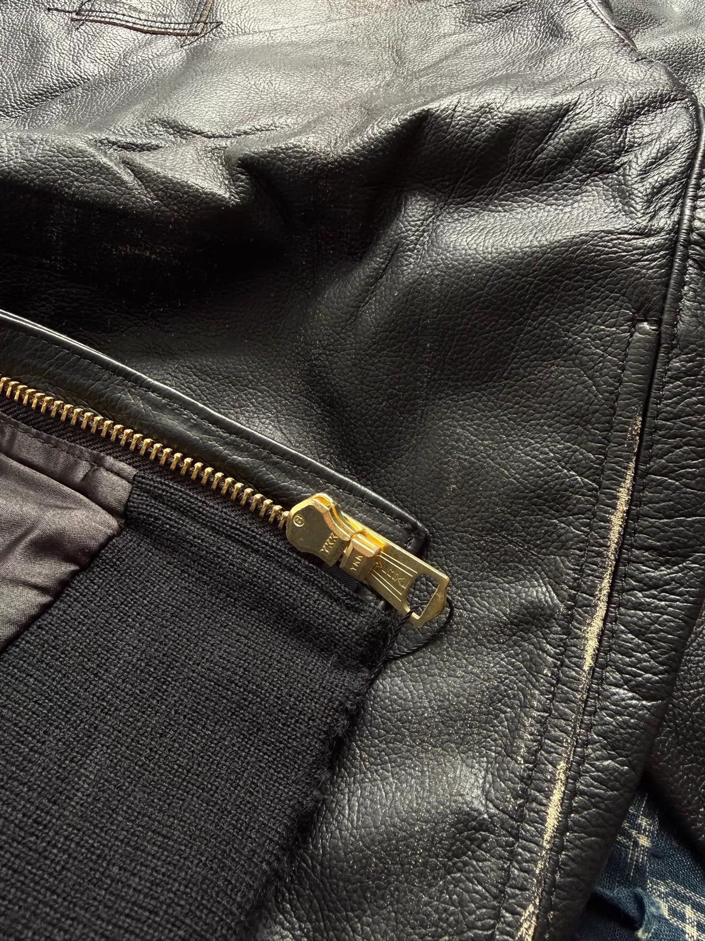 Madness MADNESS A2 Aviator Distressed Japanese Cowhide Black Size US L / EU 52-54 / 3 - 8 Thumbnail