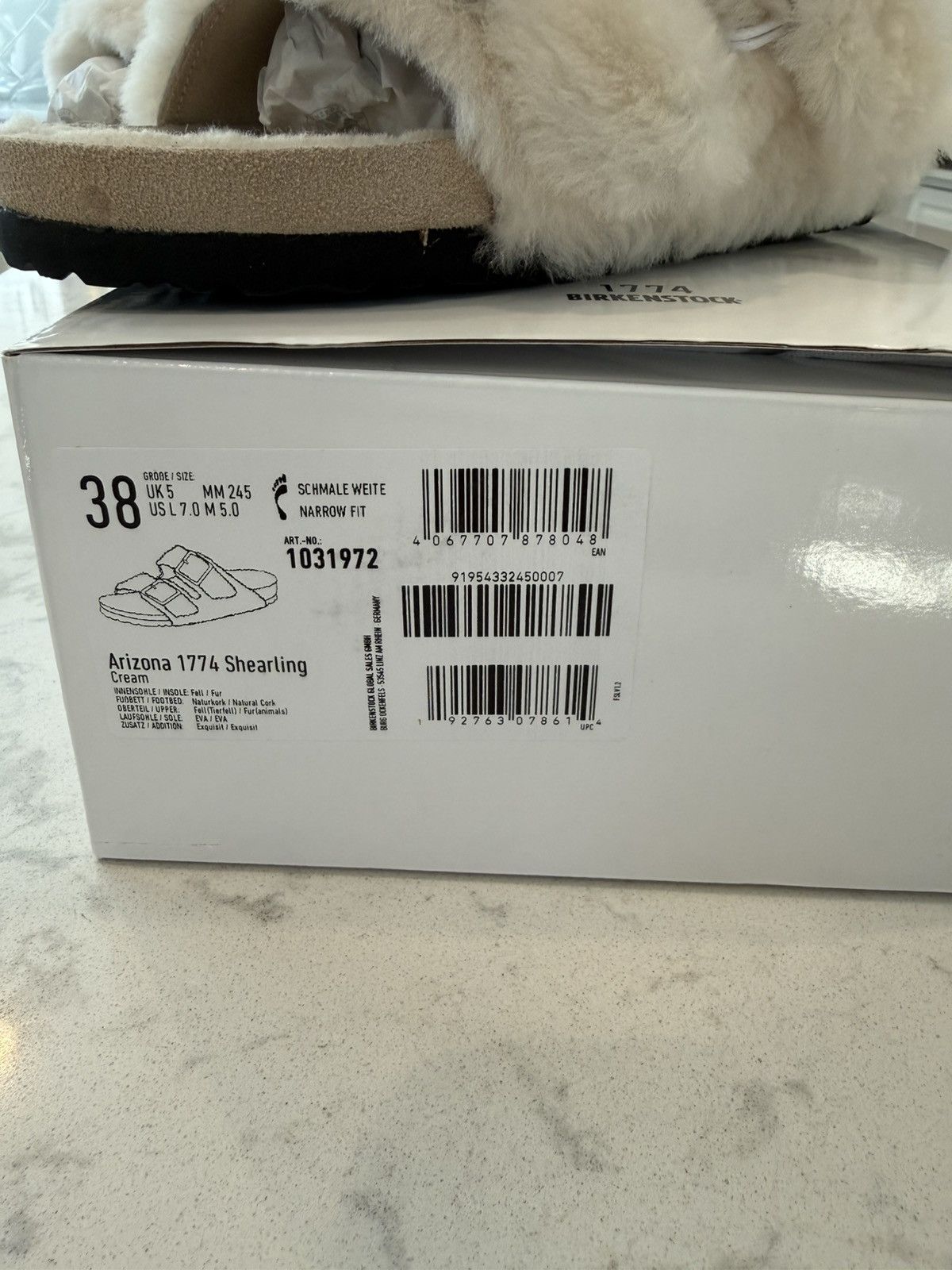Birkenstock Birkenstock 1774 Arizona Shearling Sandals Size US 8 / IT 38 - 10 Thumbnail