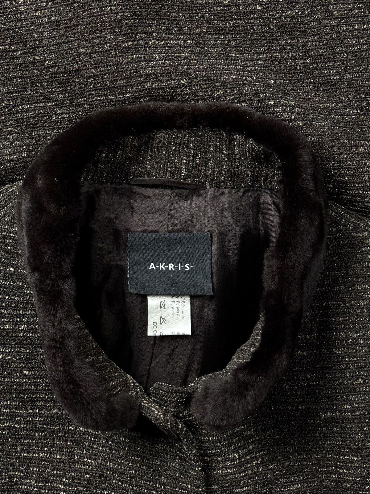 Akris Akris Schurwolle Mink Fur Trim Collar Button Tailored Jacket Size M / US 6-8 / IT 42-44 - 14 Thumbnail