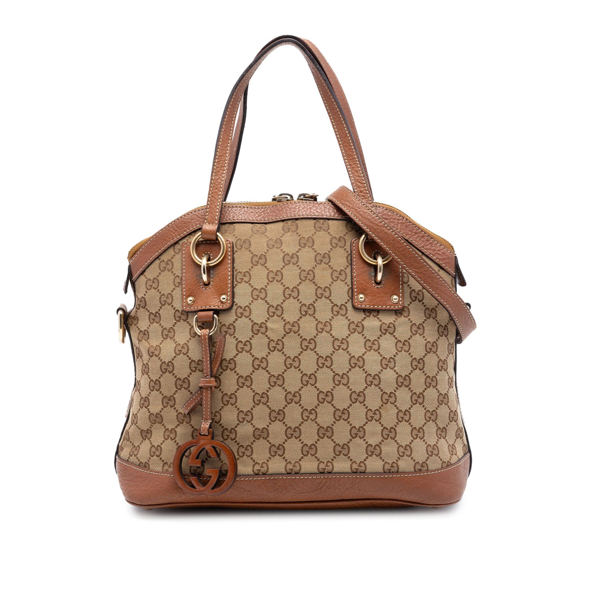 Gucci Medium GG Canvas Charm Dome Satchel Size ONE SIZE - 1 Thumbnail