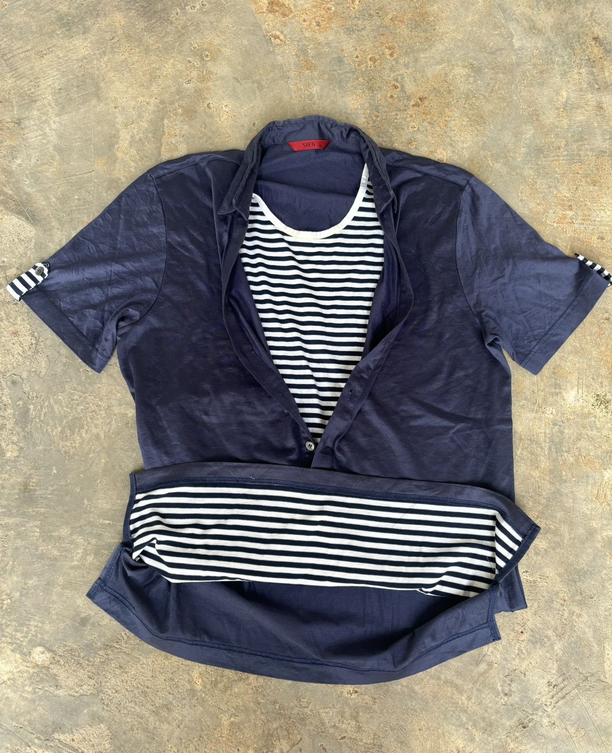 Hysteric Glamour × Japanese Brand Y2k Double Layer Style Sieg Shirt Size US L / EU 52-54 / 3 - 4 Thumbnail