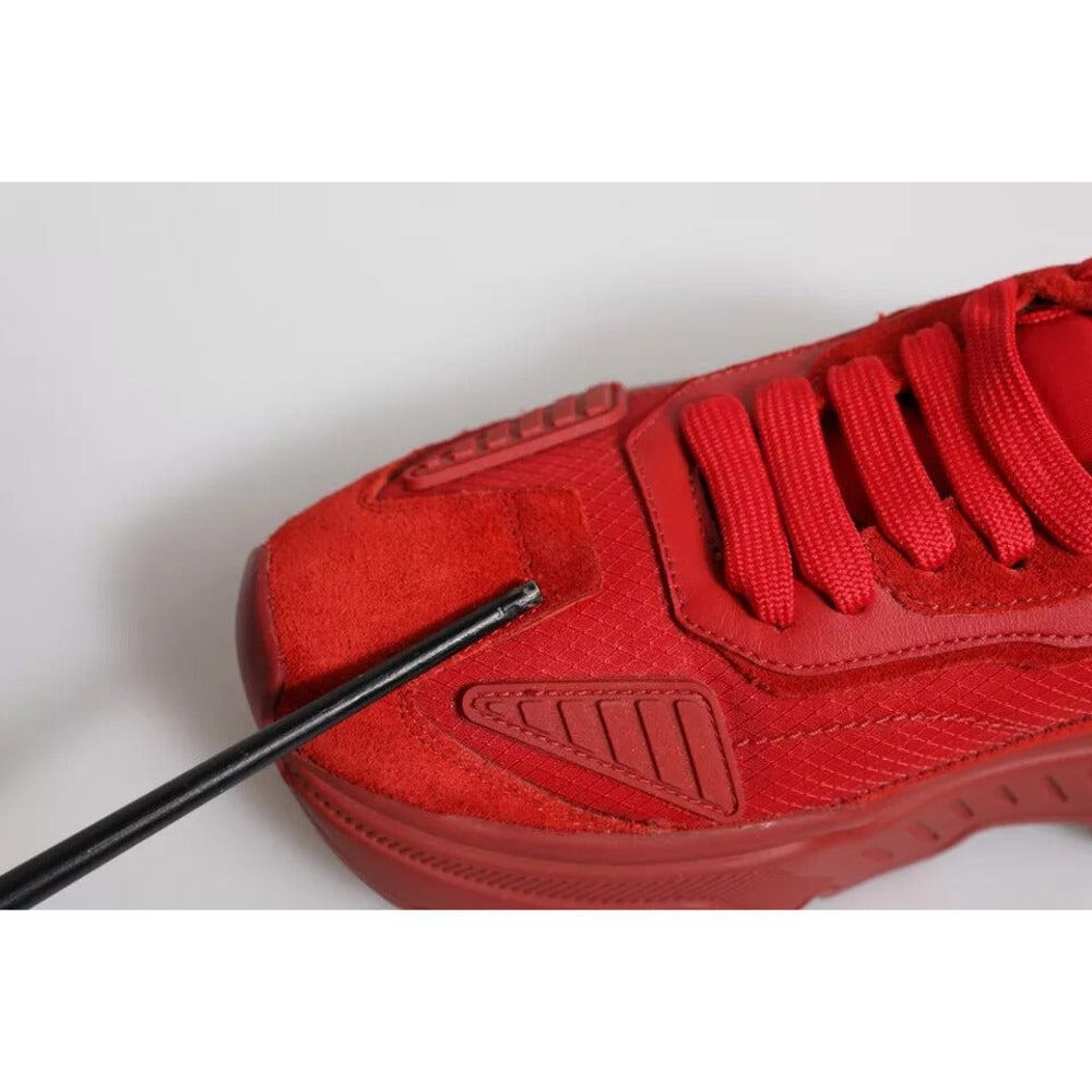 Dolce & Gabbana Dolce & Gabbana Red Leather Daymaster Low Top Sneakers Shoes Size US 6 / EU 39 - 8 Thumbnail