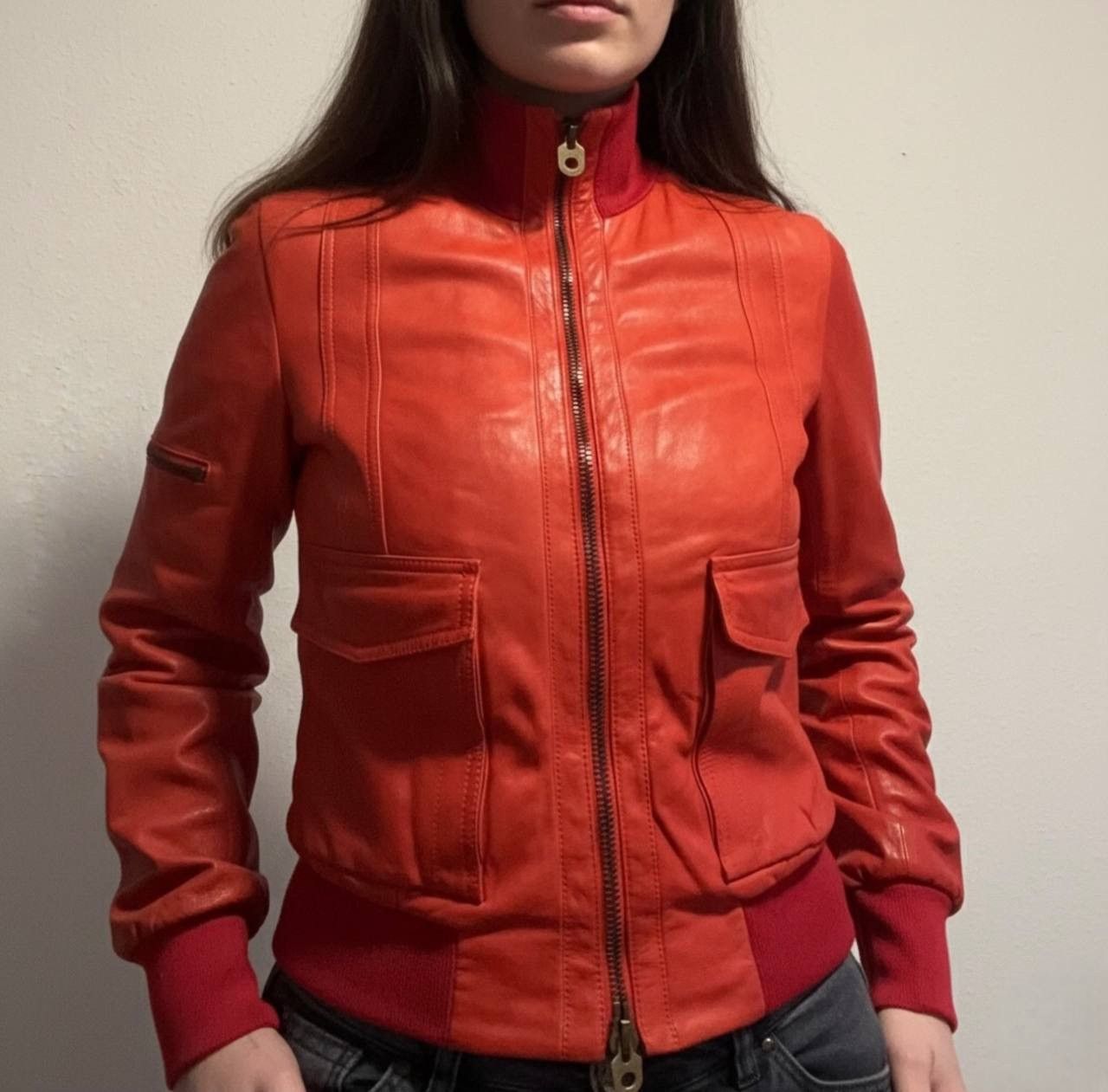 Bally Bally Y2K aesthetic Lambskin Leather Cropped Bomber Size XS / US 0-2 / IT 36-38 - 2 Thumbnail