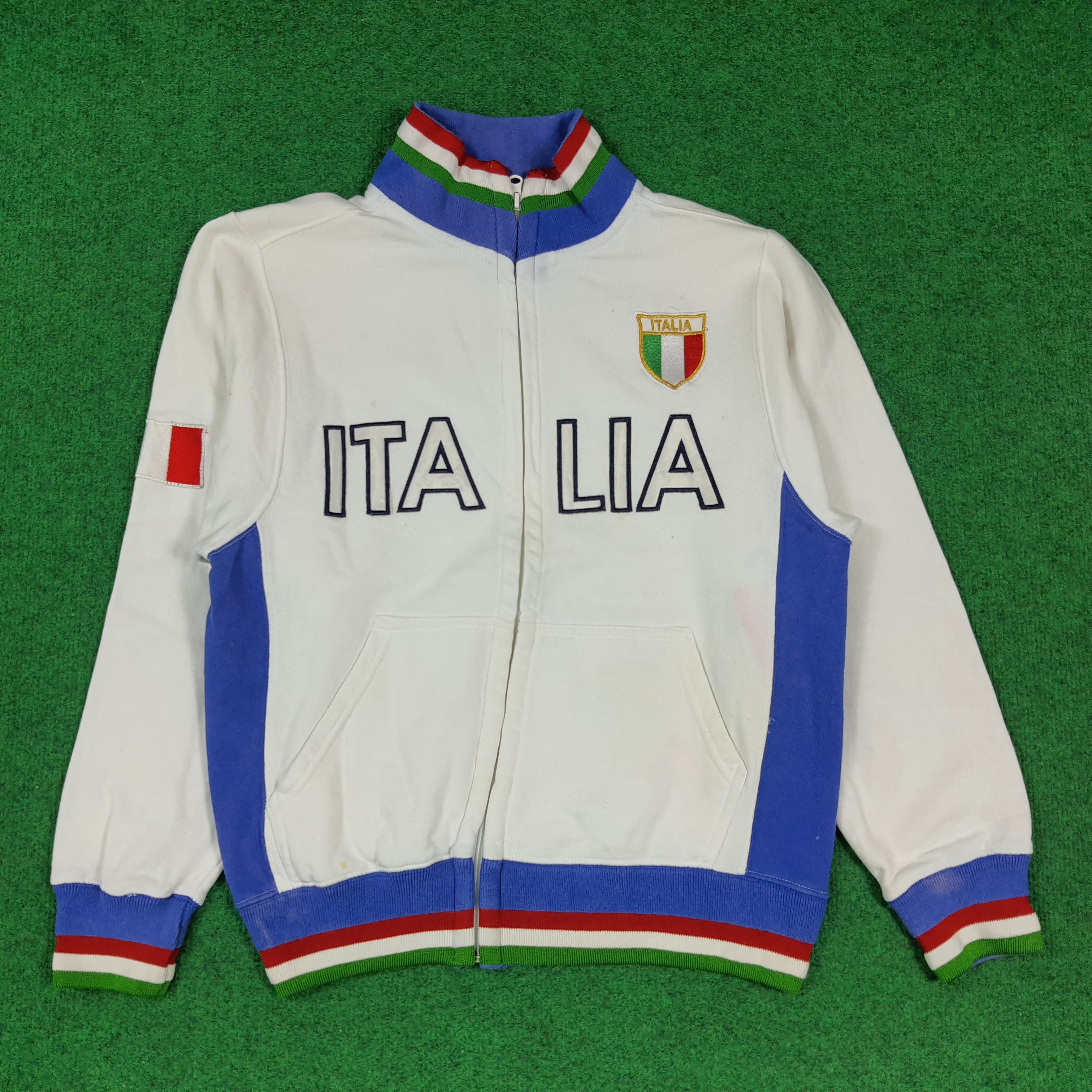 Vintage Vintage 90s Italy National Team Track Jacket Italia C295N26 Size US S / EU 44-46 / 1 - 1 Thumbnail