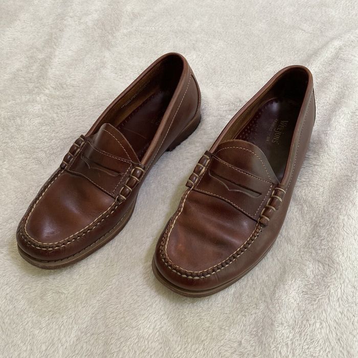 G.H. Bass & Co. Bass Weejuns Penny Leather Loafers Burgundy Cordovan 9. ...