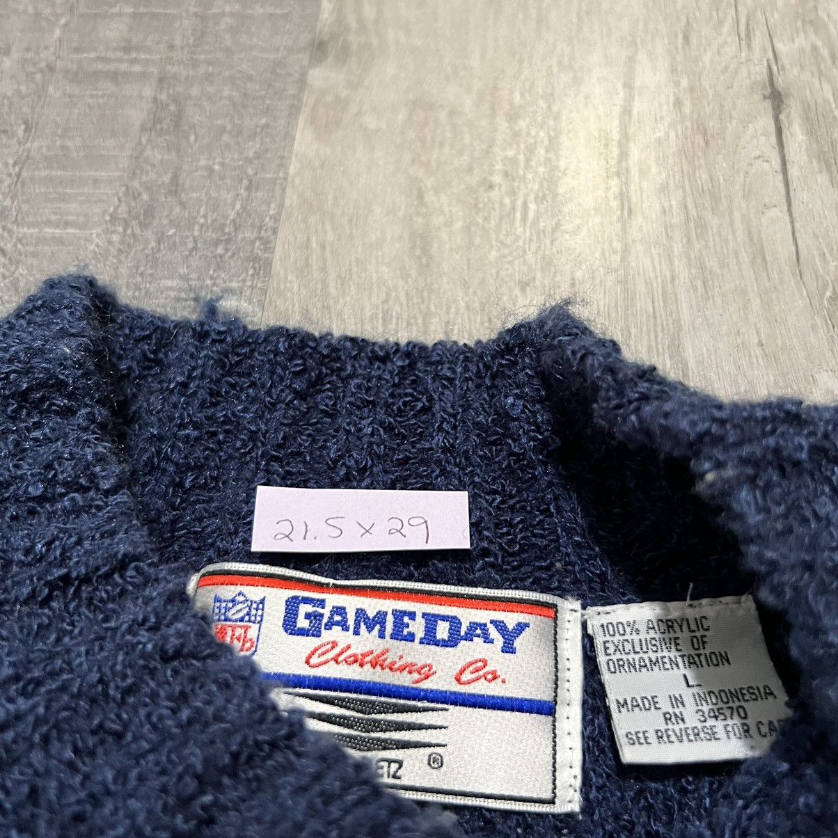 NFL × Vintage VTG Gameday Clothing Dallas Cowboys Striped NFL Knit Sweater Size US L / EU 52-54 / 3 - 4 Thumbnail