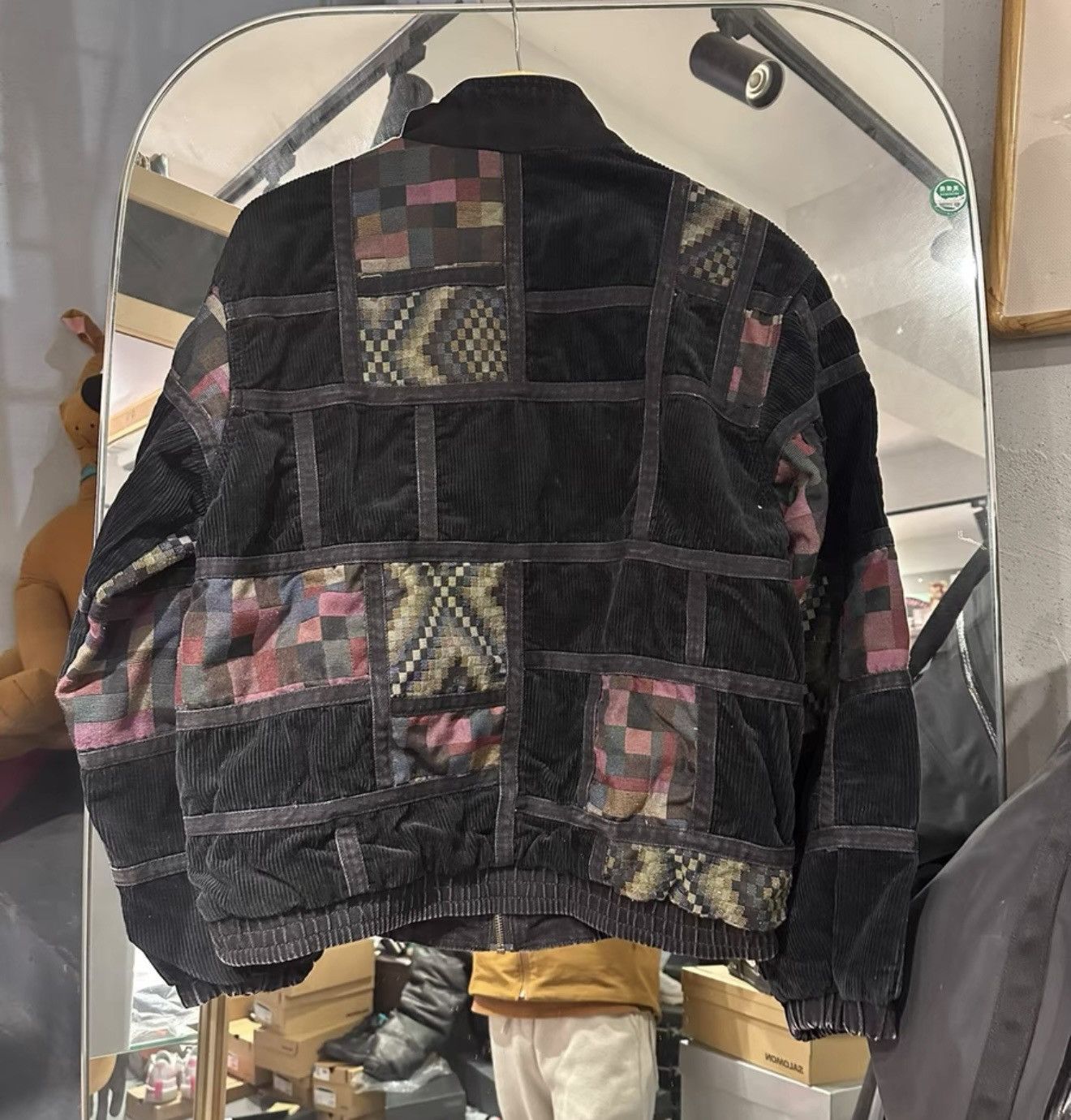 Supreme Supreme corduroy patchwork denim Jacket washed black Size US M / EU 48-50 / 2 - 2 Thumbnail