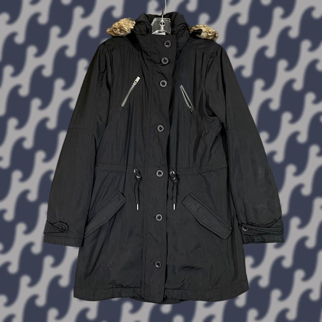 Athleta Athleta Women's Coat Parka Long Hooded Full Zip Button Winter Black M Size M / US 6-8 / IT 42-44 - 1 Thumbnail