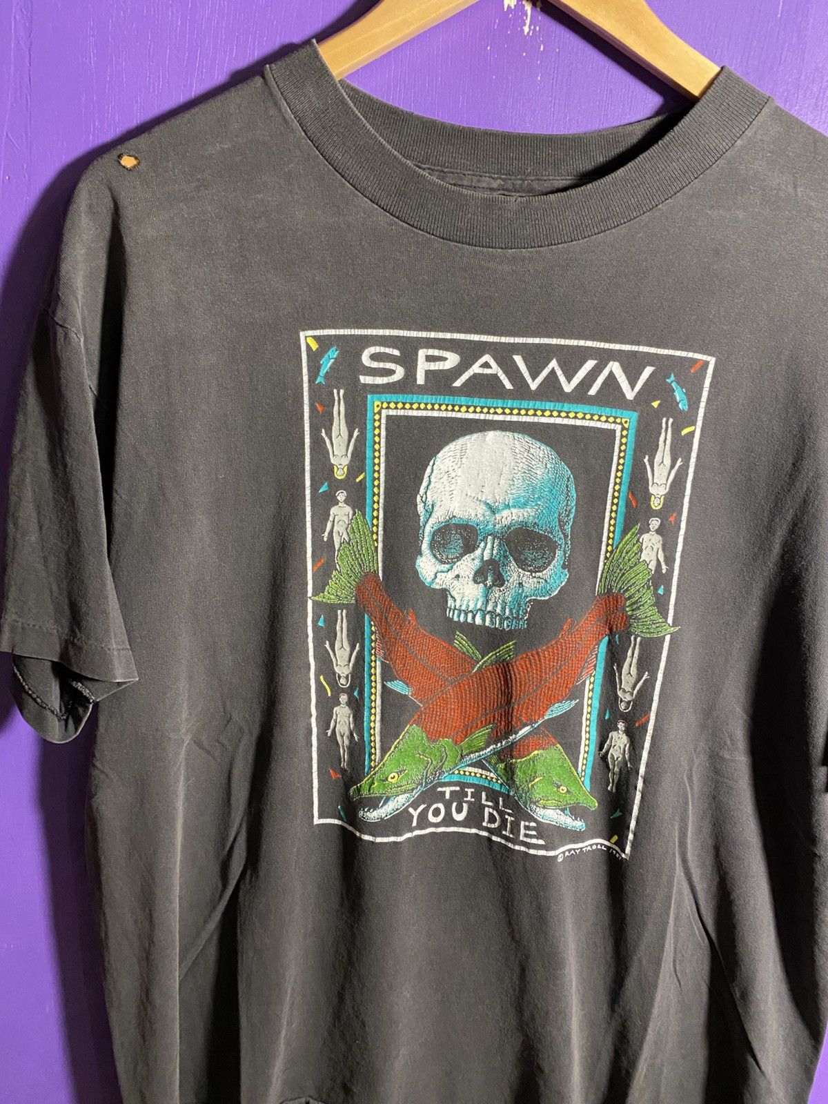 Other Vintage 1987 Spawn till you die faded art tee Size US L / EU 52-54 / 3 - 3 Thumbnail